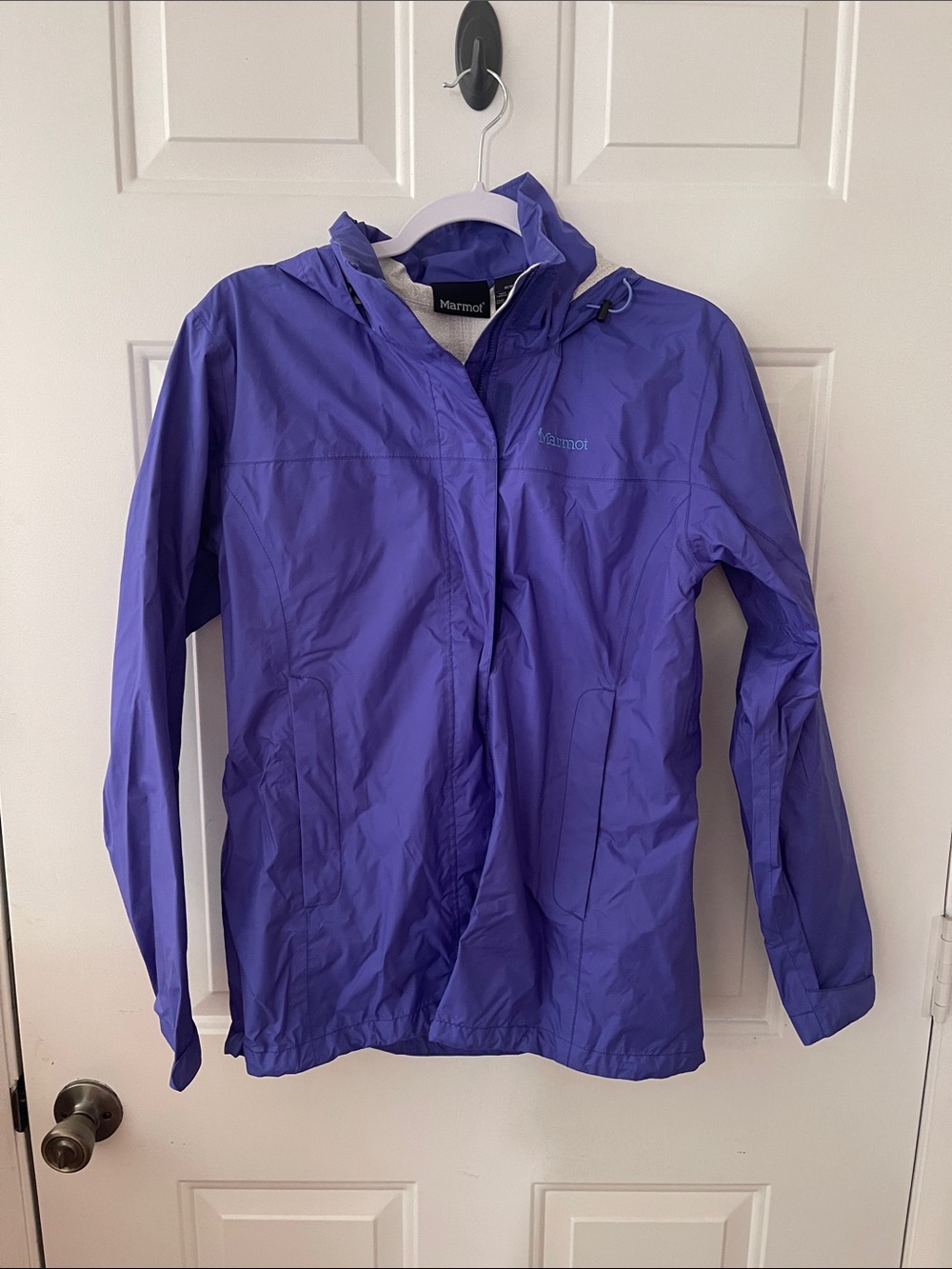 Marmot Women's Purple Hooded Waterproof Ski Jacket
